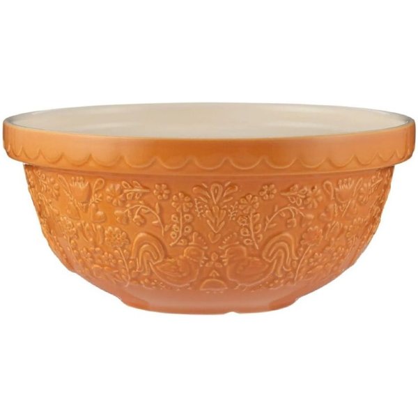 Rayware Mason Cash Home To Roost Earthenware Mixing Bowl 24cm - Orange