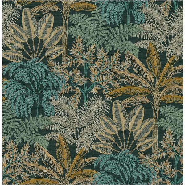 Superfresco Easy Intrigue Spring Wallpaper in Black | Size: 10000mm x 520mm
