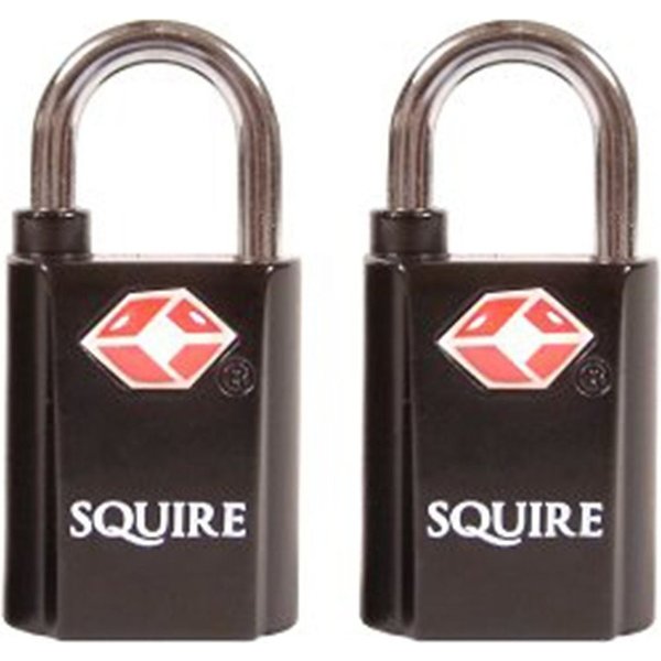 Defender Tsa Padlock Twinpack 20Mm in Black