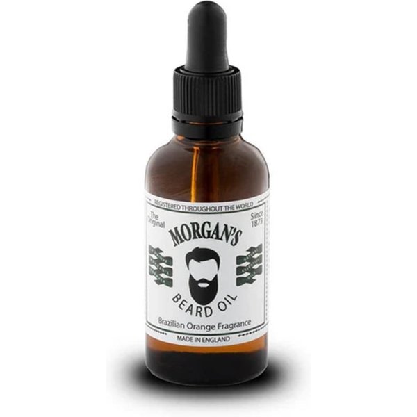 Morgan's Men's Brazillian Orange Beard Oil 50ml in Clear