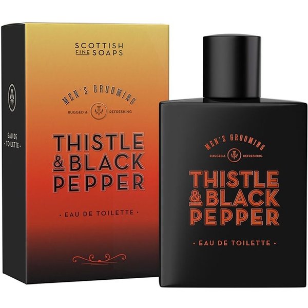 Scottish Fine Soaps Men's Thistle & Black Pepper Eau De Toilette 100ml in Clear