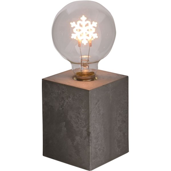 Square Snowflake Light with Cement Effect Base