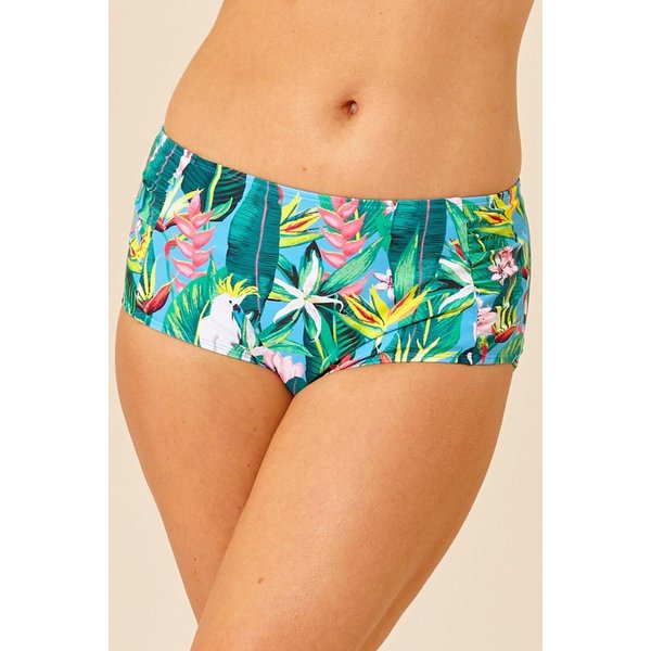 Beachcomber Women's High Waist Bikini Brief in Bright Green | Size: 18
