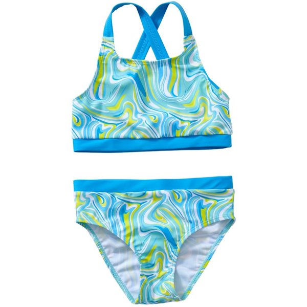 H2O Women's Swirl Bikini Top & Briefs Set in Turquoise | Size: 15 Years