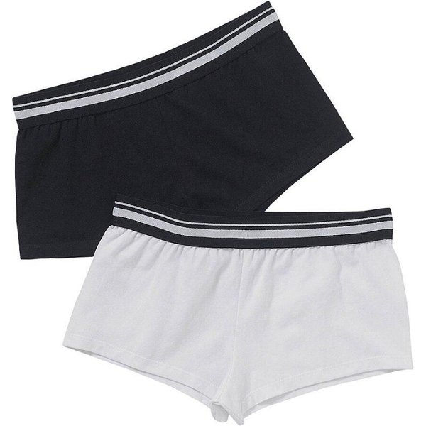 Just Essentials Girl's 2 Pack Sporty Hipster Briefs in White | Size: 5-6 Years