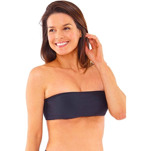 Scuba Women's Bandeau Bikini Top in Black | Size: 4