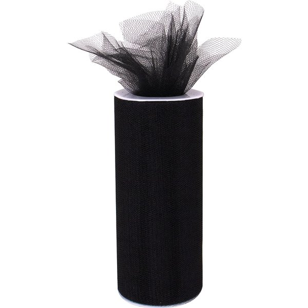 Groves & Thames TULLE 23MX15CM - Trim: Tulle: 23m x 15cm: Black - Occasions - Bulk | Size: 23MX15 cm