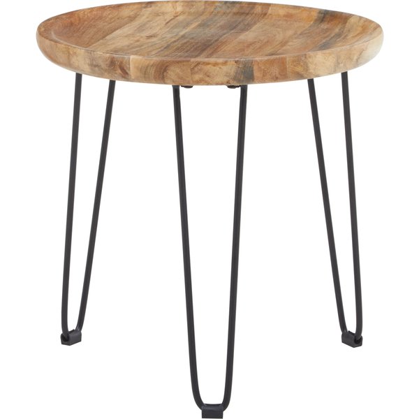 Fifty Five South Boho Natural Mango Wood Small Side Table