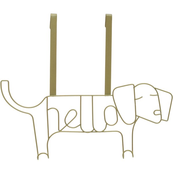 Orsina Stylish Design Gold Finish Sausage Dog Hanger, Versatile Storage Over Door Hooks, Sturdy Hanging Hooks