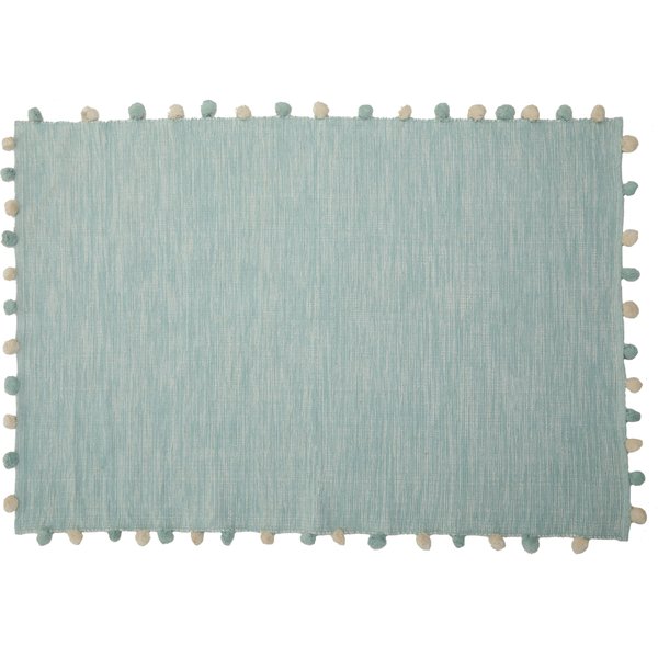 Orsina Kids Rectangular Rug in Green | Size: 100 cm diameter