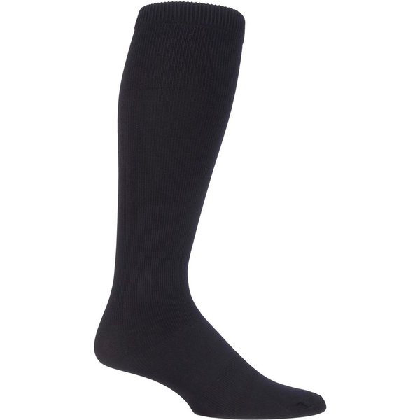 SOCKSHOP Iomi Men's 1 Pair 80 Denier Flight & Travel Socks in Black | Size: 12-14