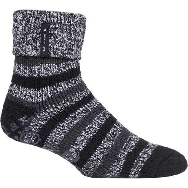 SOCKSHOP Heat Holders Men's 1 Pair Whittaker Lounge Socks in Black | Size: 6-11