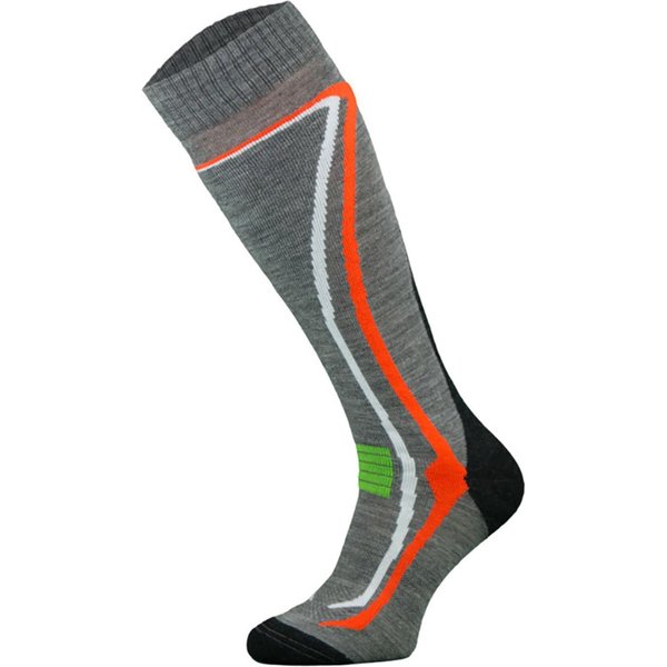COMODO Men's 1 Pack Snow Sports Climacontrol Merino Wool Ski Socks in Grey | Size: 9-11