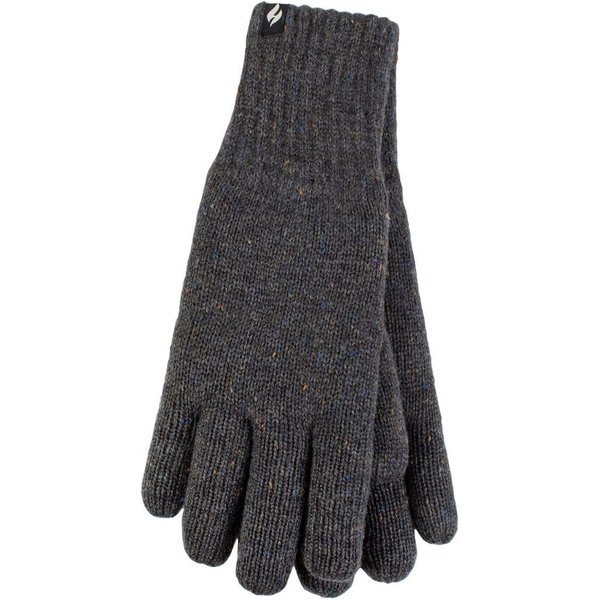 Heat Holders Men's Winter Warm Soft Fleece Lined Thermal Gloves in Blue | Size: S/M