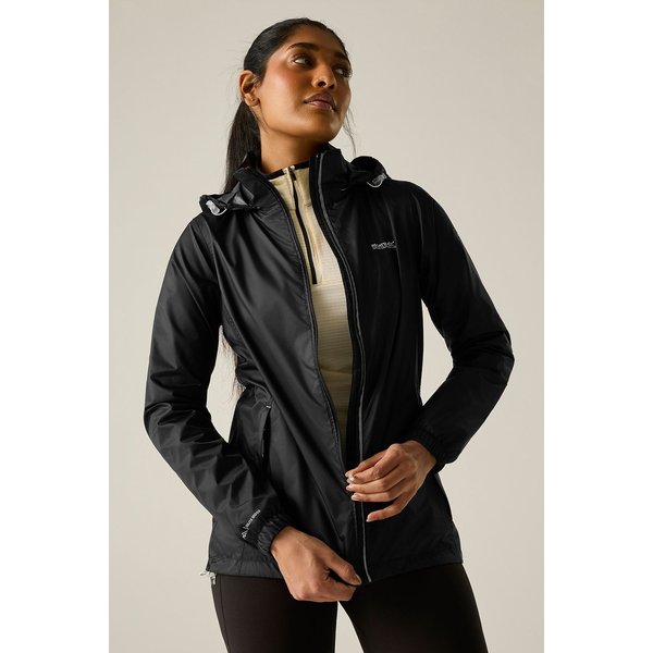 Regatta Women's 'Corinne IV' Waterproof Packaway Jacket in Jet Black | Size: 12