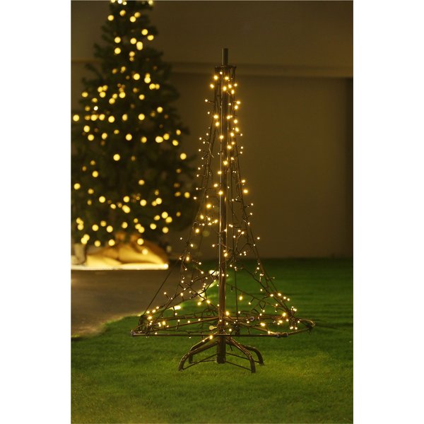 Xmas Haus All surface 0.9m 200 Warm White Led Tree -10% Twinkle in Black | Size: 1 Pack