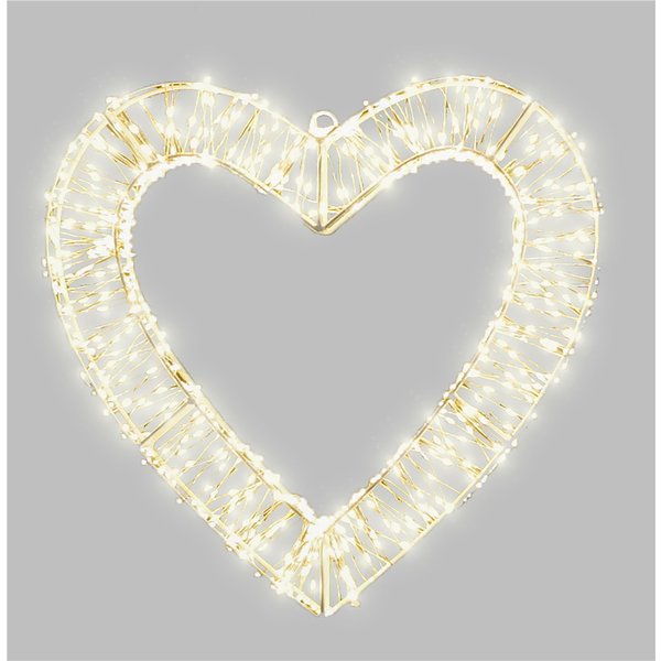 Xmas Haus 40 X 8 Cm 2D 960 LED Ww Heart LED Colour Warm White, White