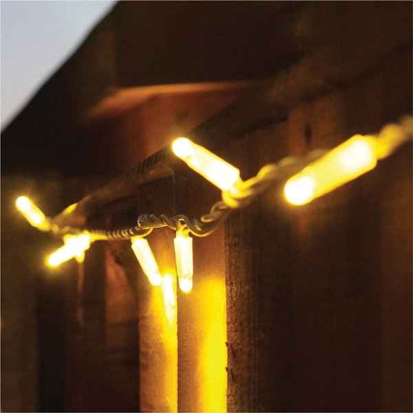 Xmas Haus String Lights White Rubber IP65 5m/40 LED Warm White