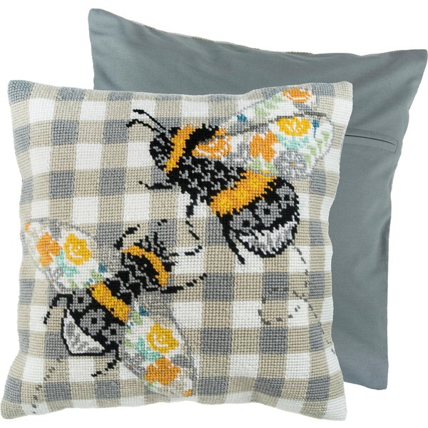 Groves & Thames TAP CUSH BEES - Half Cross Stitch / Tapestry Kit: Cushion: Bees - Trimits