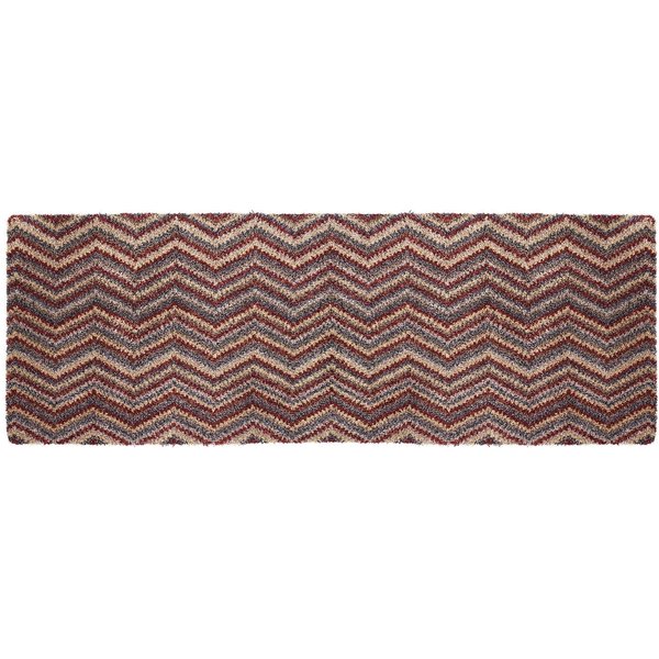My Mat Washable Indoor Cotton Candy Spice Zig Zag Mat | Size: 50 cm x 150 cm