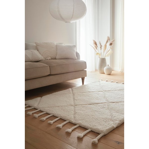 Origins Berber Diamond Ivory 160X230, Cream