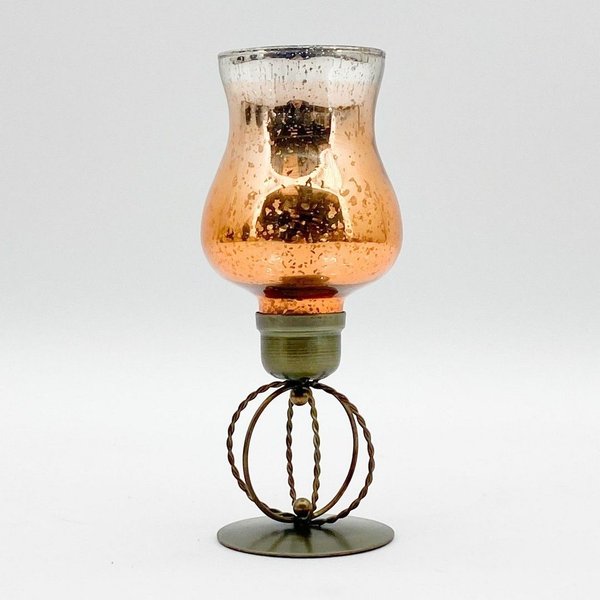 Minster 10 Inch Candle Holder - L14 x W14 x H31 cm - Gold | Size: 1 Pack
