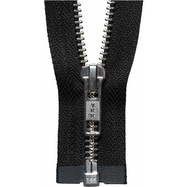 Groves & Thames N/FREE O/E ZIP 66CM - Nickel Free Metal Open End Zip: 66cm: Black - YKK