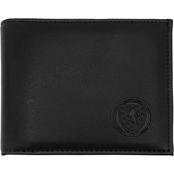 Scottish FA Men's Embossed Crest Wallet in Black
