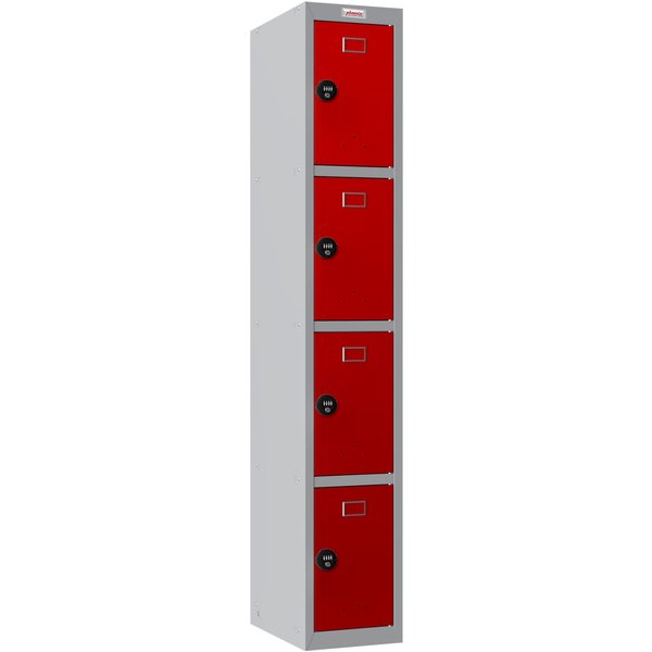 Phoenix Safe Company Personal locker in Red with Combination Lock, PL1433GRC