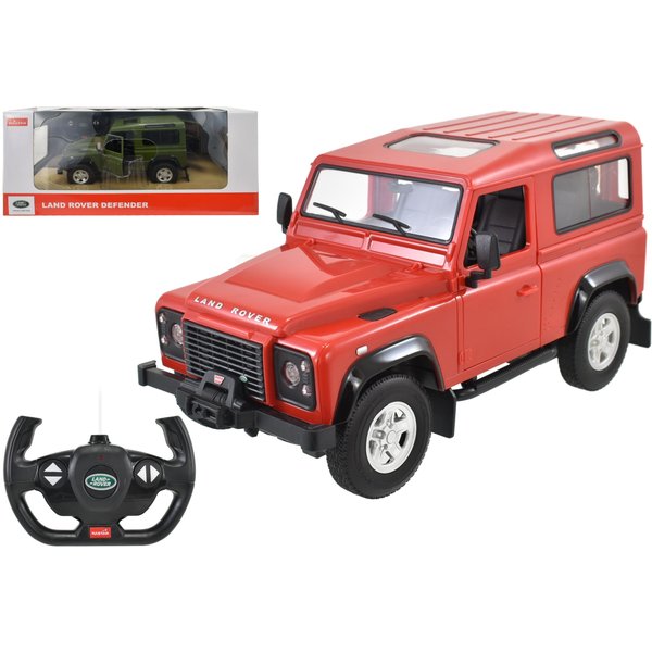 KandyToys Remote Control Land Rover Defender 1:14sc Model 24GHz 2 Assorted Colours in Red