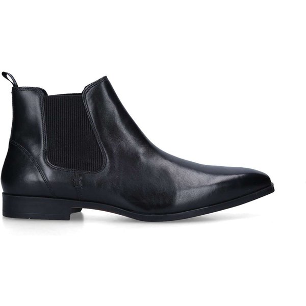 KG Kurt Geiger Men's 'Pax' Leather Boots in Black | Size: 10