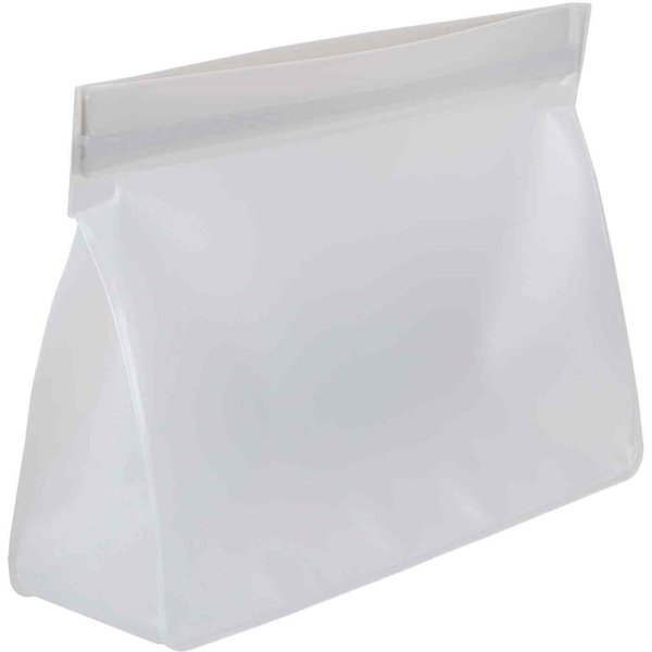 VFM e-Store Food Storage Bag Press Seel Close 1400ml Storage Bags Reusable 20. 5 x14. 5cm in Grey