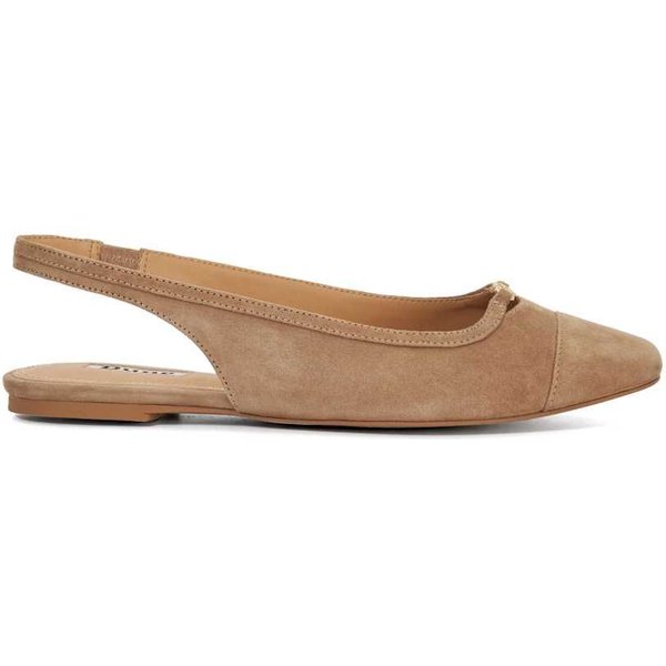 Dune London Women's 'Hanna' Suede Ballet Pumps in Brown | Size: 3