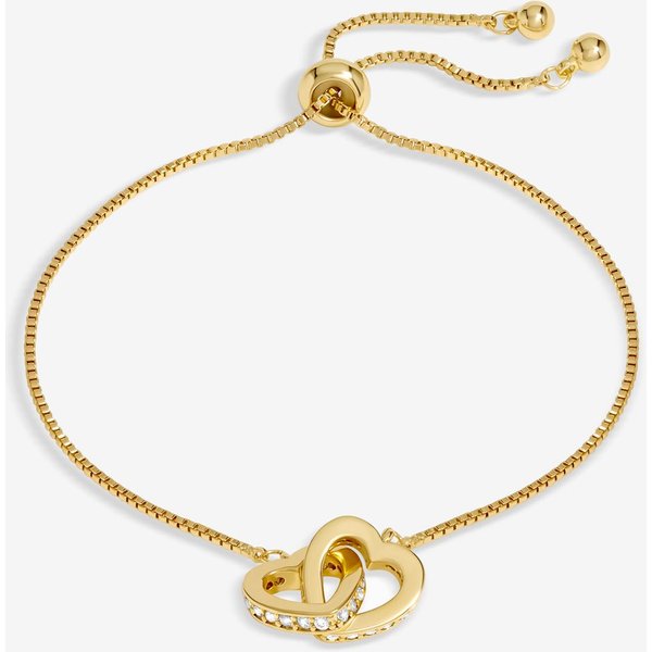 Jon Richard Women's Gold Interlink Heart Toggle Bracelet