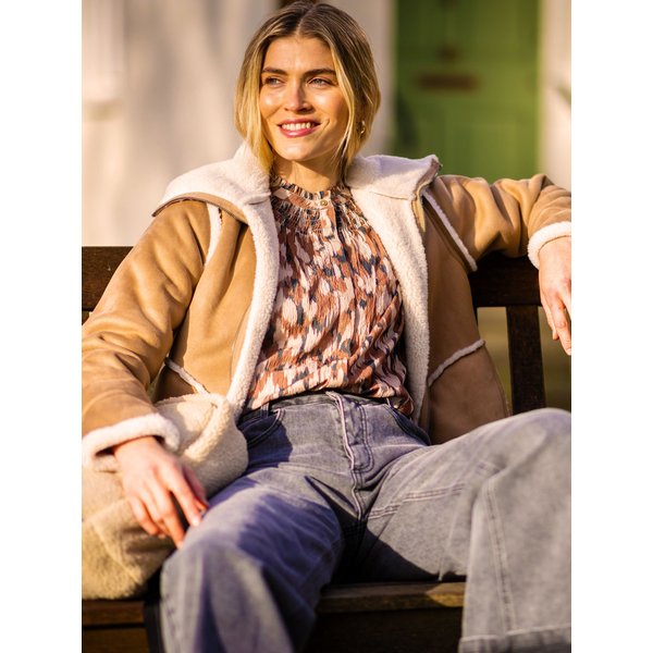 Brakeburn Women's Pine Jacket in Beige | Size: 8