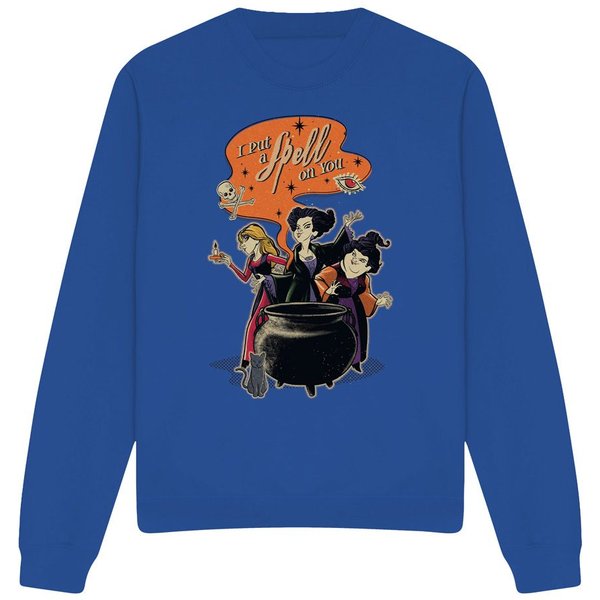 Disney Hocus Pocus Sanderson Sisters Put A Spell On You Sweatshirt Royal | Size: 2XL