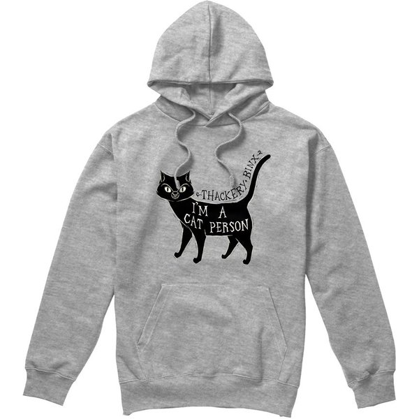 Disney Hocus Pocus Thackery Binx I'm A Cat Person Hoodie Light Grey | Size: 2XL