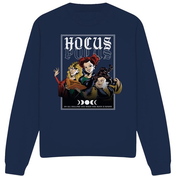 Disney Hocus Pocus On All Hallow's Eve Sanderson Sisters Sweatshirt Navy | Size: 2XL