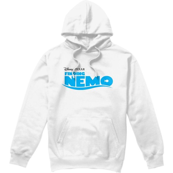 Disney Finding Nemo Logo Hoodie White | Size: 2XL