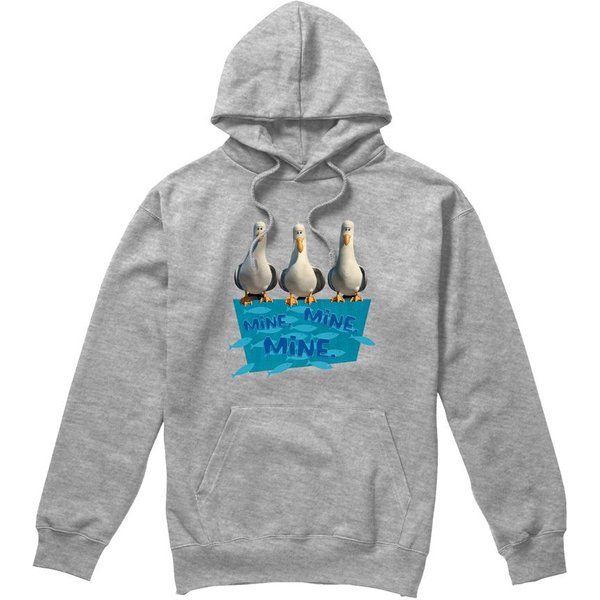Disney Finding Nemo Mine Mine Mine Hoodie Light Grey | Size: 2XL