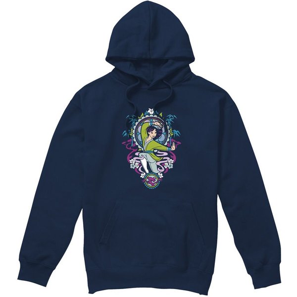 Disney Mulan Stained Glass Hoodie Navy | Size: 2XL