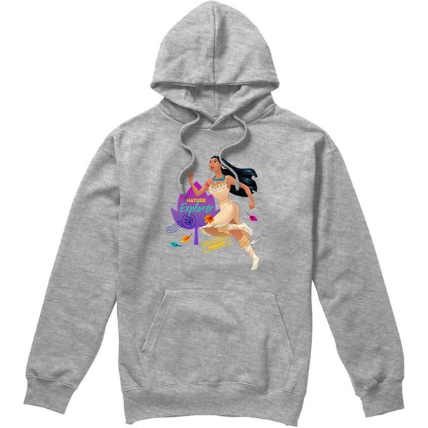 Disney Pocahontas Natural Explorer Hoodie Light Grey | Size: 2XL
