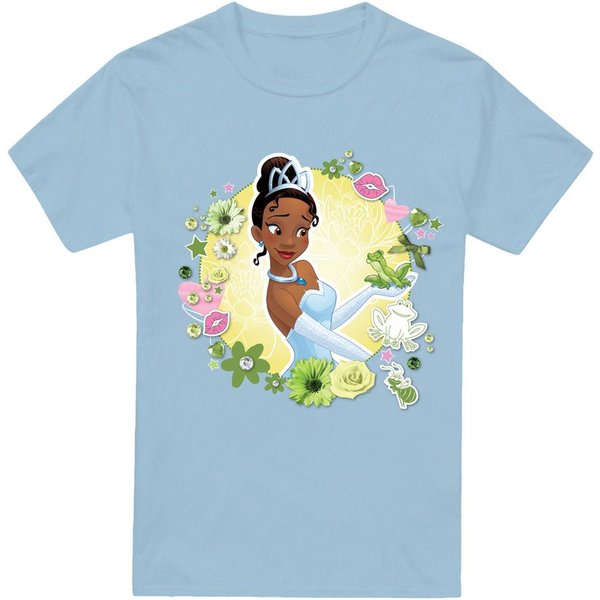 Disney The Princess & The Frog Tiana & Prince Naveen Unisex T-Shirt Light Blue | Size: 2XL