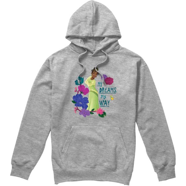 Disney The Princess & The Frog Tiana My Dreams, My Way Unisex Hoodie Light Grey | Size: 2XL