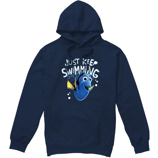 Disney Finding Nemo Dory Just Keep Swimming Hoodie Navy | Size: 2XL