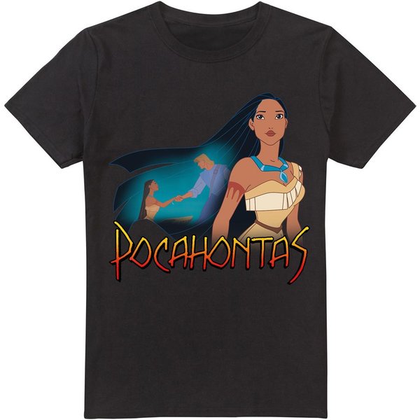 Disney Pocahontas John Smith Canoe T-Shirt Black | Size: 2XL