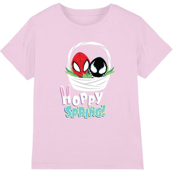 Spider Man Hoppy Spring Kids T-Shirt Pink | Size: 12-13 Years
