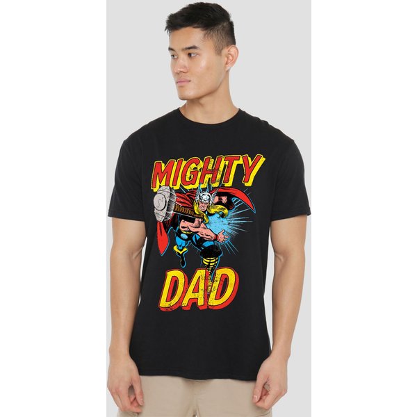 Thor Men's Mighty Dad T-Shirt Black | Size: XL