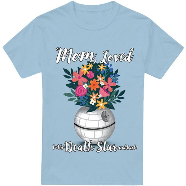 Star Wars Mother'S Day Mom Loved To The Death Star T-Shirt Light Blue | Size: 2XL