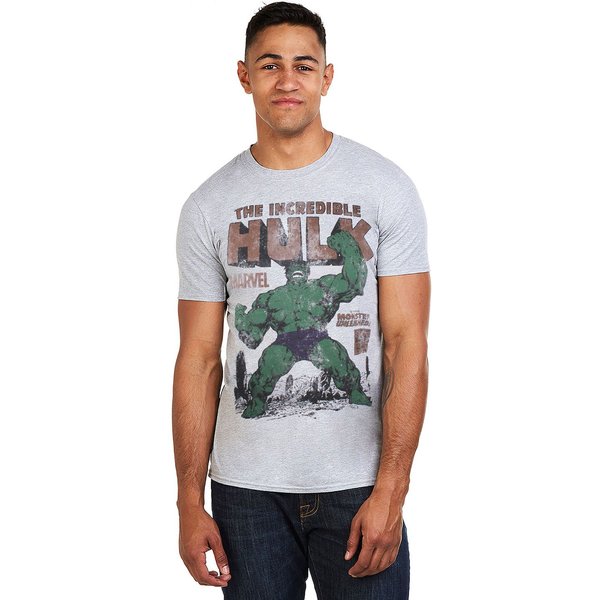 Hulk Men's Rage Cotton T-Shirt Grey | Size: XL